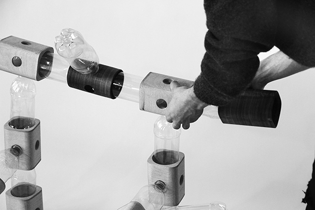 figure 2. Jobo in action; showing the freedom of assembly to create custom forms.